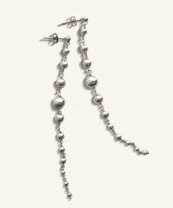 Align Silver bauble earrings