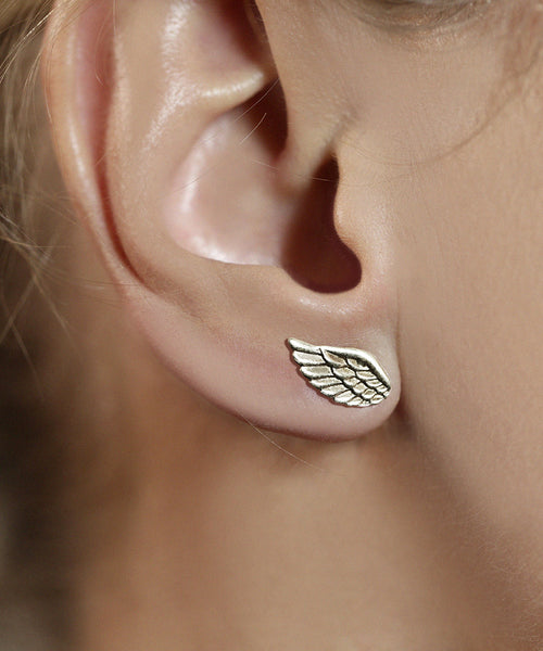 Silver Wing Earring