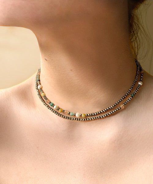 Solstice wrap necklace