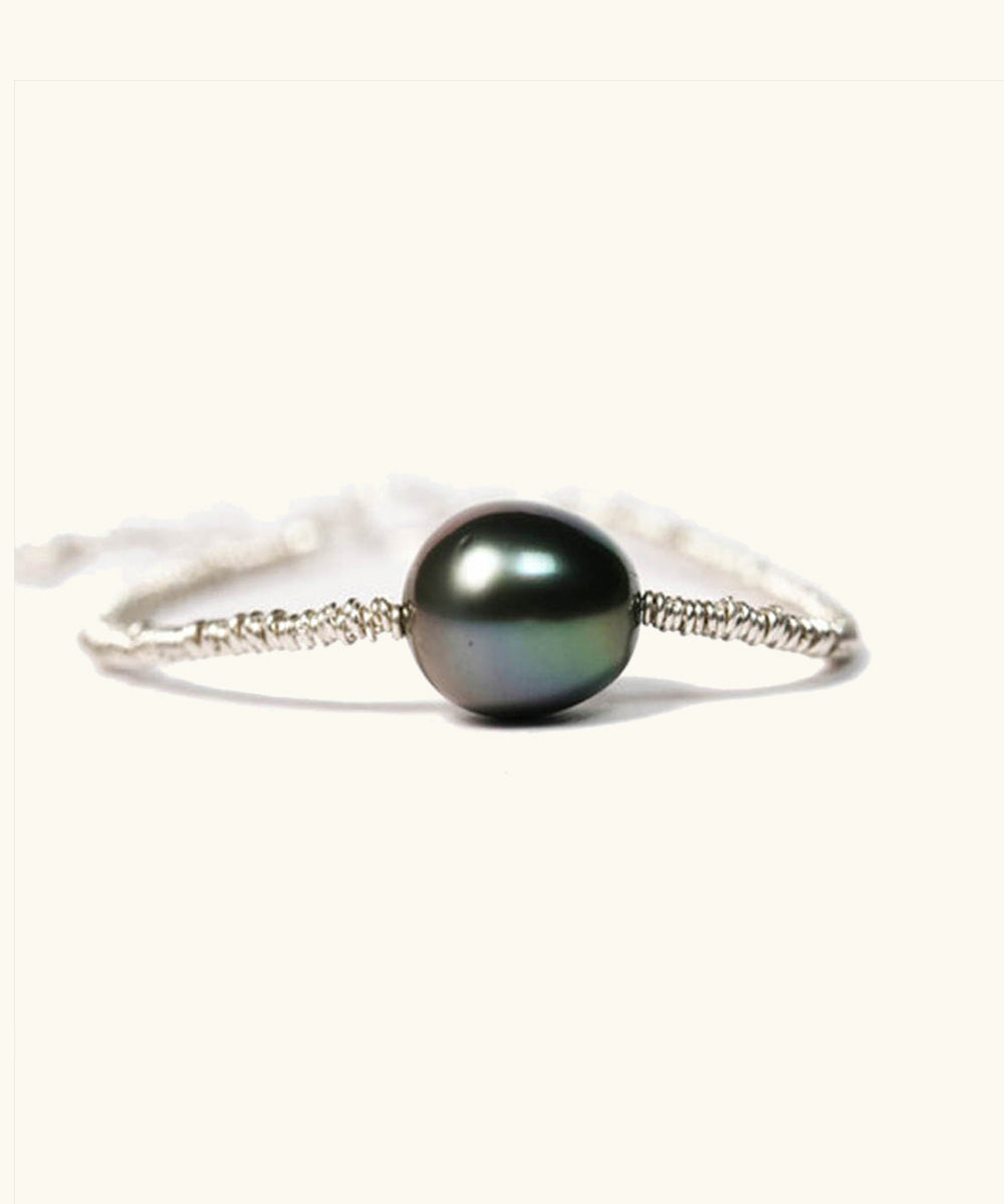 Tahitian black deals pearl bracelet